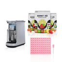 ALTA 1 Ultrasonic Infuser Machine with one pack of Gummy Mix (Strawberry Lemon Bliss) and an ice cube tray, ideal for making your own delicious gummy edibles at home with ease.